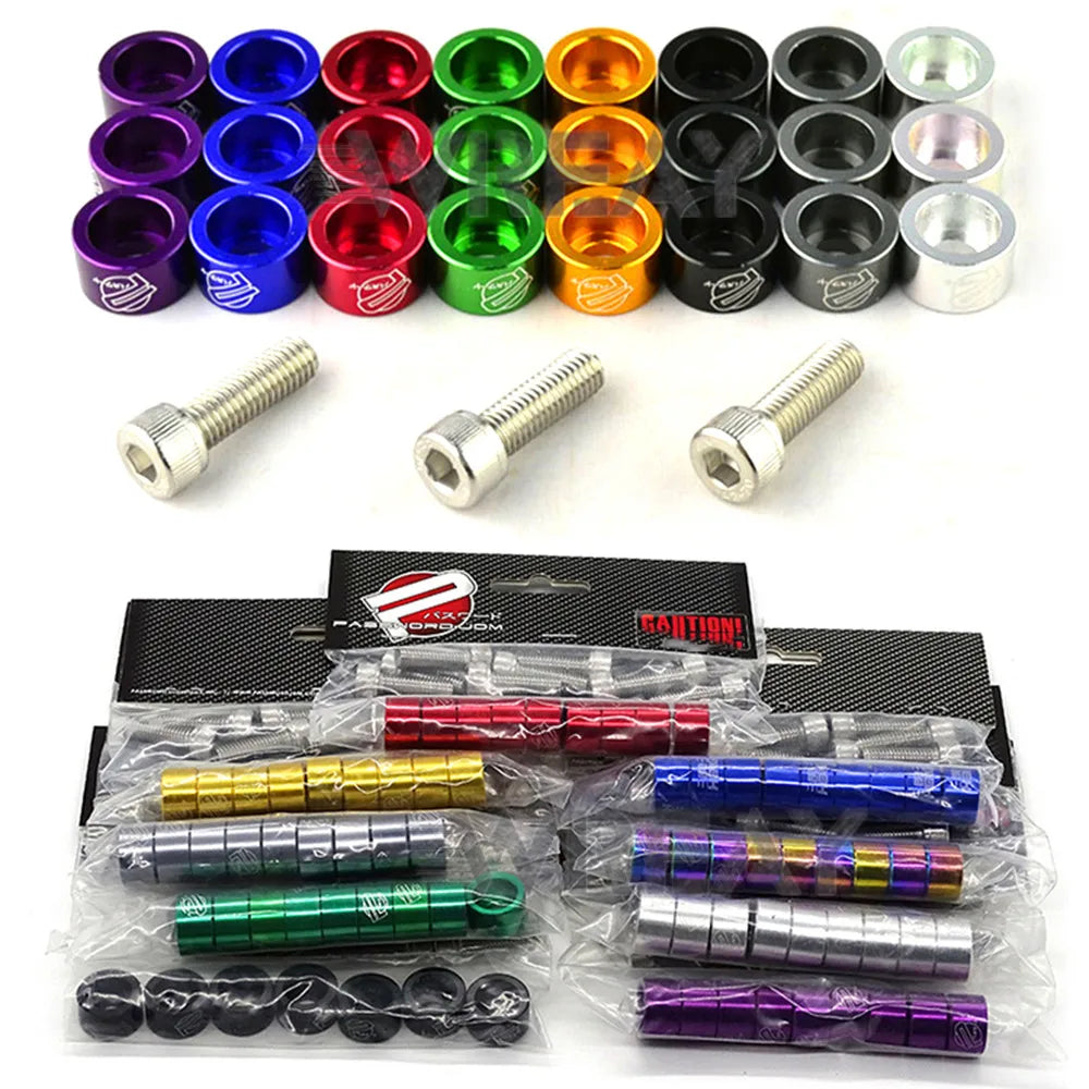 Password JDM M8 Aluminum Screws for JDM Cars - 9pcs