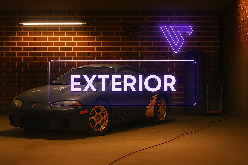 CARPARTS Exterior Kollektion Zubehör, hochwertige Karosserieteile für Autotuning Honda, einschließlich des verstellbaren Hinterachskammersatzes für Honda Civic.