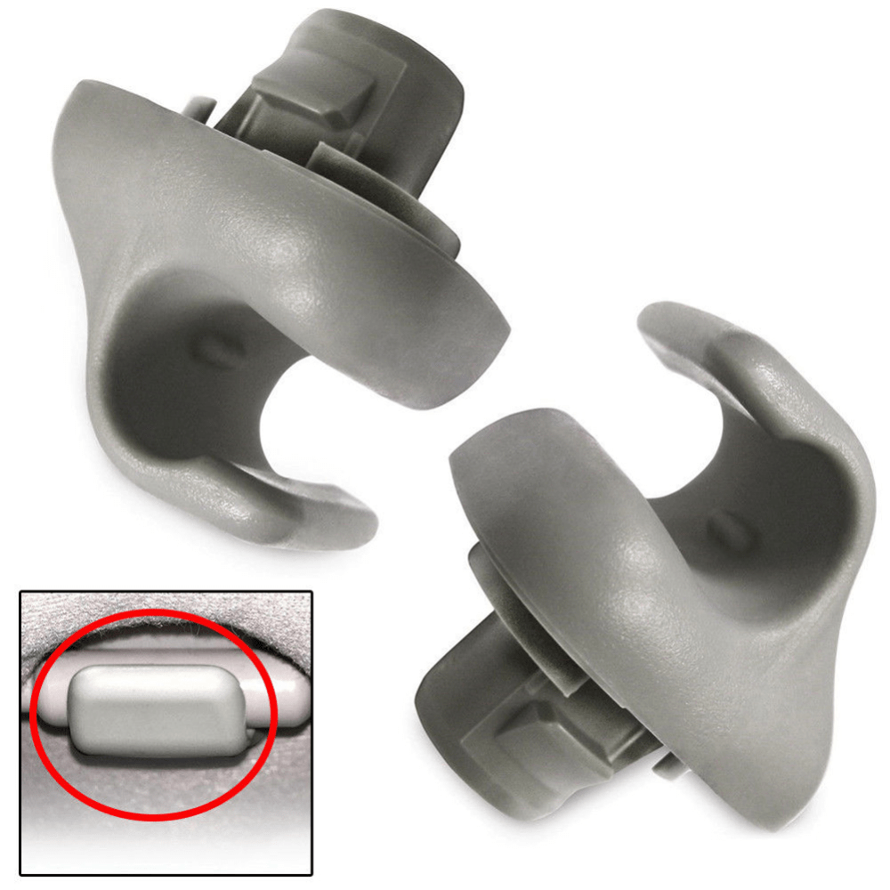 High-Quality Sun Visor Clips for Honda Accord, Civic, CR-V, Element - Set of 2
