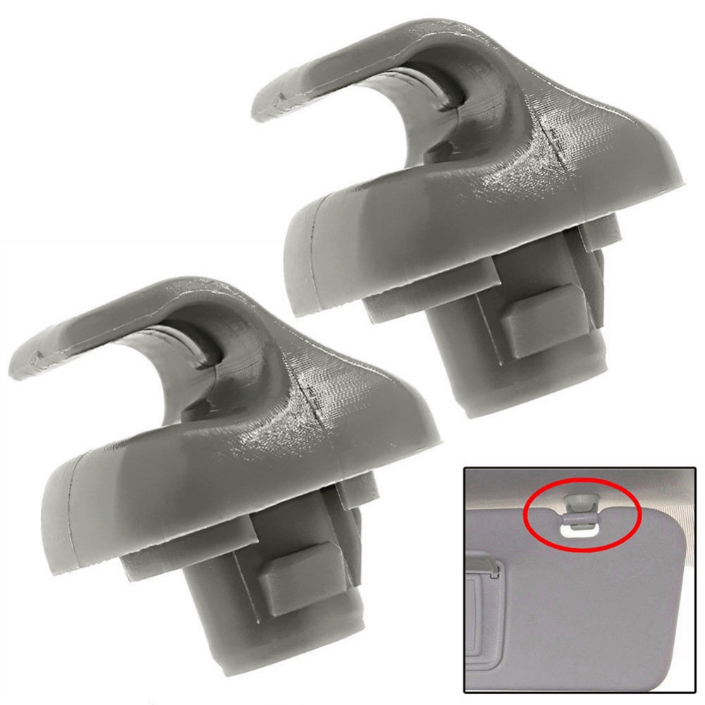 High-Quality Sun Visor Clips for Honda Accord, Civic, CR-V, Element - Set of 2