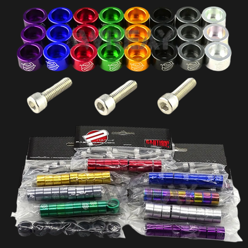 Password JDM M8 Aluminum Screws for JDM Cars - 9pcs