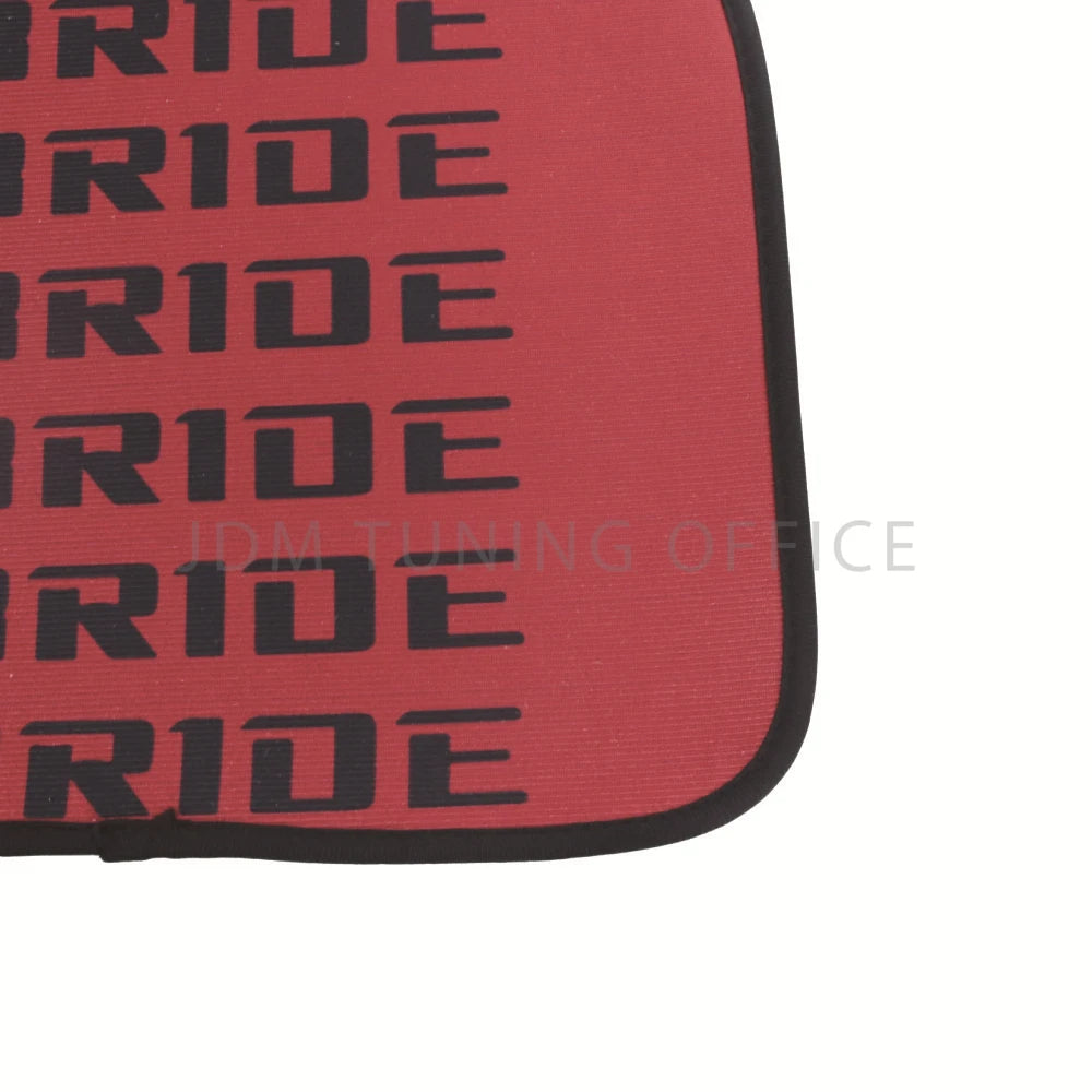 Bride Anime Car Floor Mats - 4pcs JDM Racing Style, Waterproof, Non-Slip