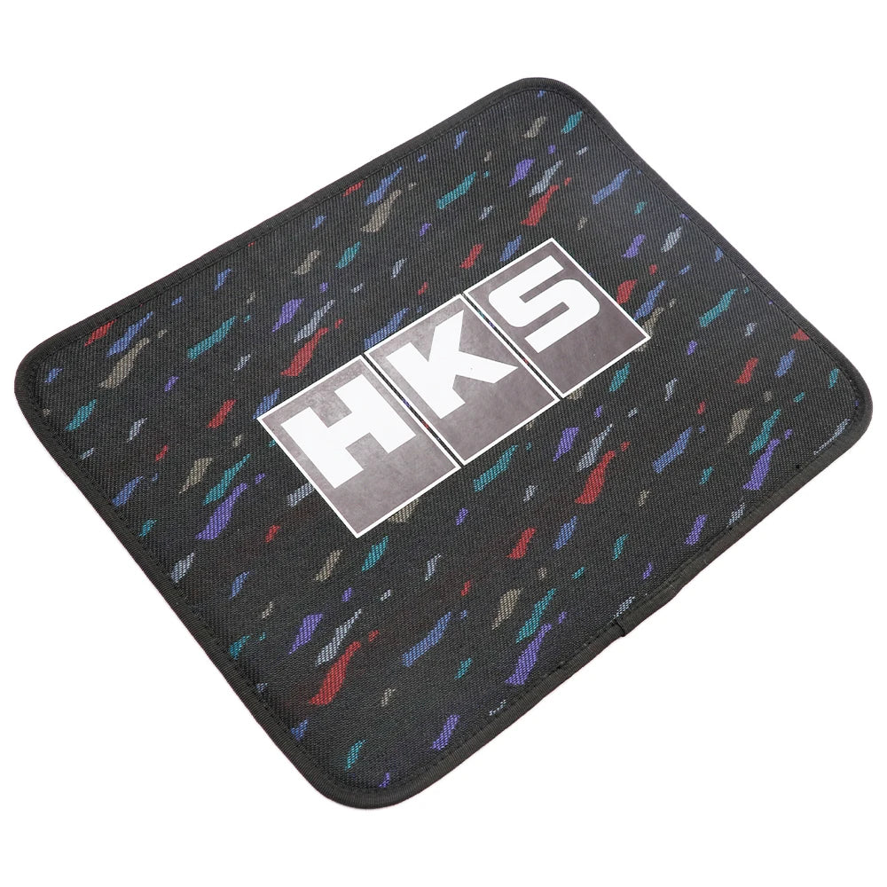 Universal Car Floor Mats - 4pcs Plush Fabric Confetti Design - Anti-Slip & Easy Install