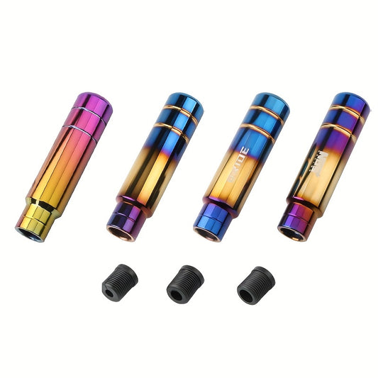Universal JDM BRIDE Burnt Blue Shift Knob with Gold Aluminum Finish - 13cm