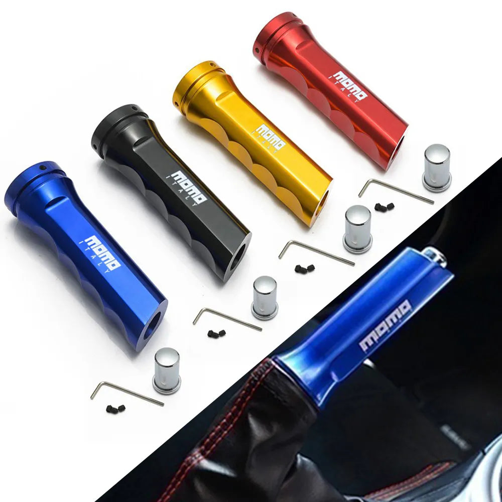 Aluminium MOMO Style Handbrake Cover - Anti-slip & Easy to Install